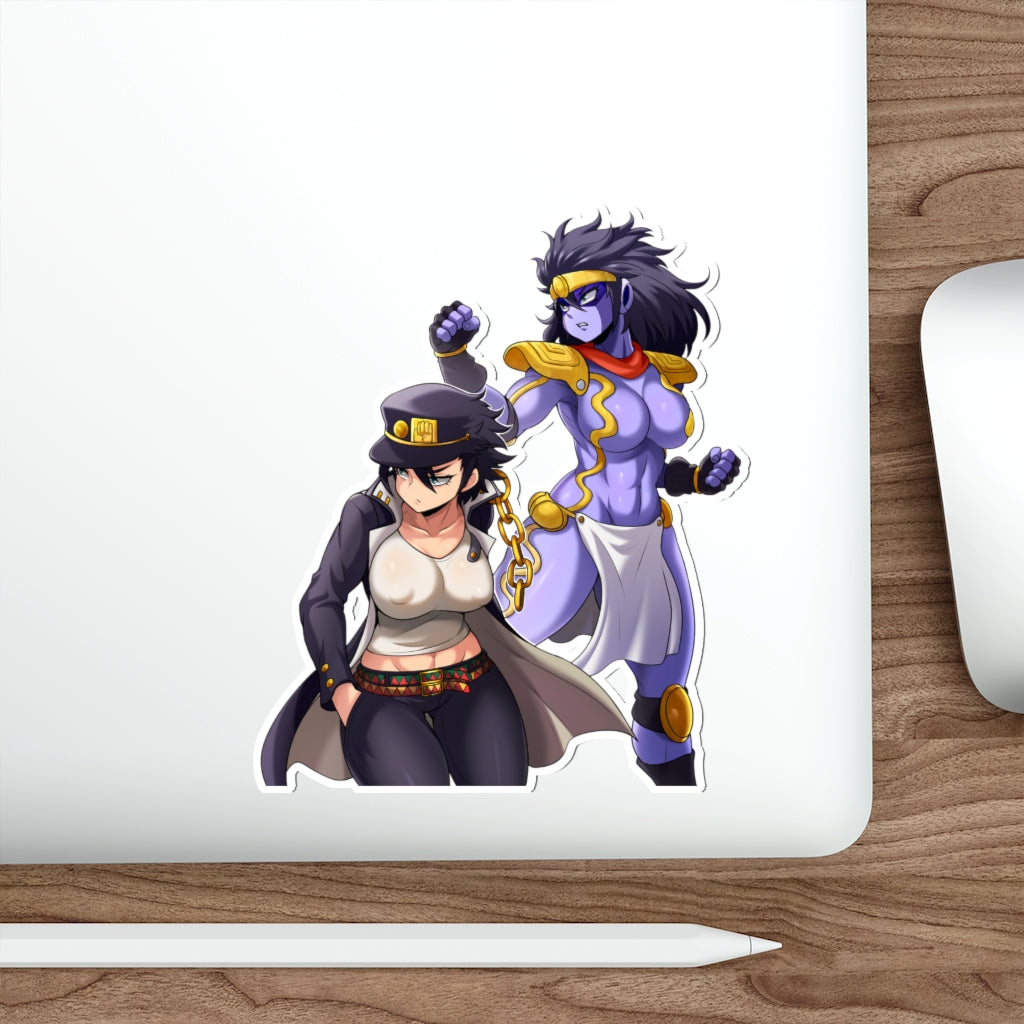 JoJo Female Jotaro Kujo and Star Platinum Waterproof Sticker - Ecchi Vinyl Decal