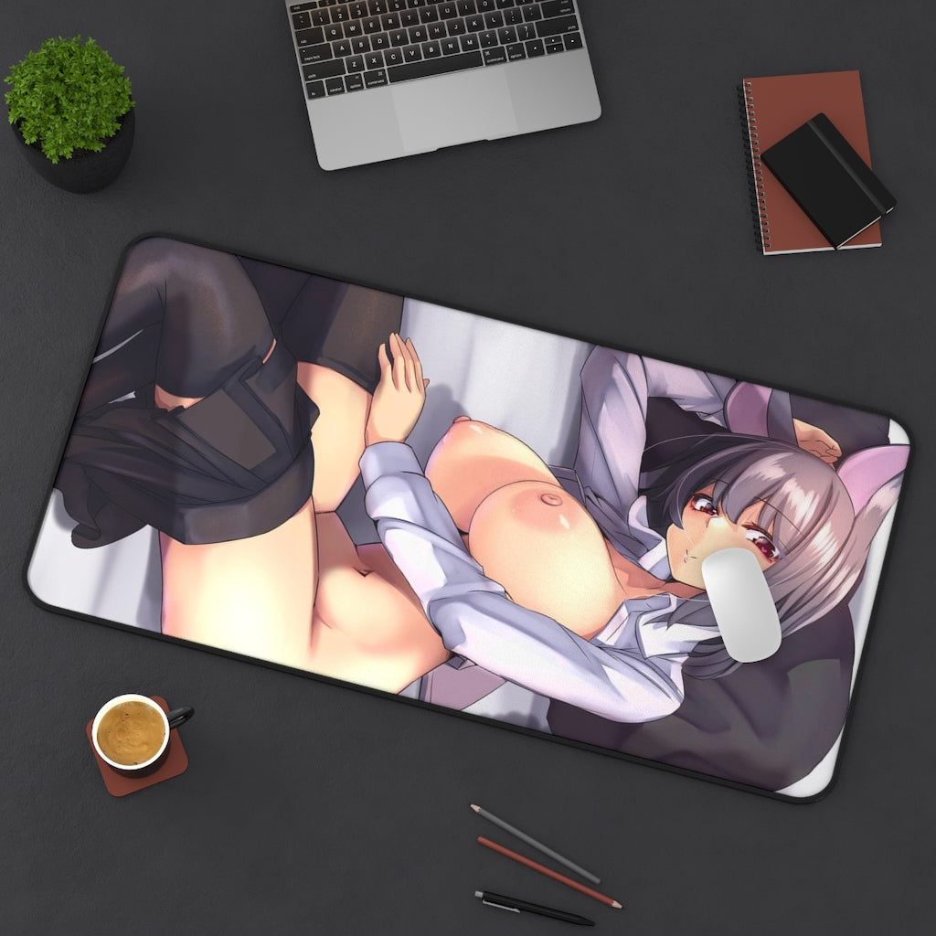 Touhou Sexy Mousepad - Nude Boobs Nazrin Desk Mat - Ecchi Playmat