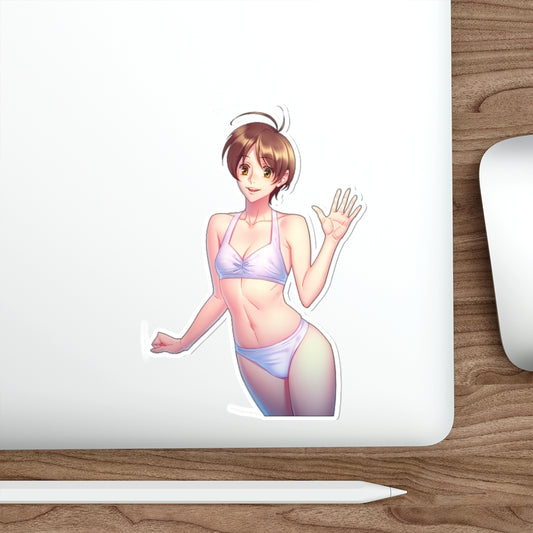 Hitomi Sexy Bikini Escaflowne Waterproof Sticker - Ecchi Vinyl Decal