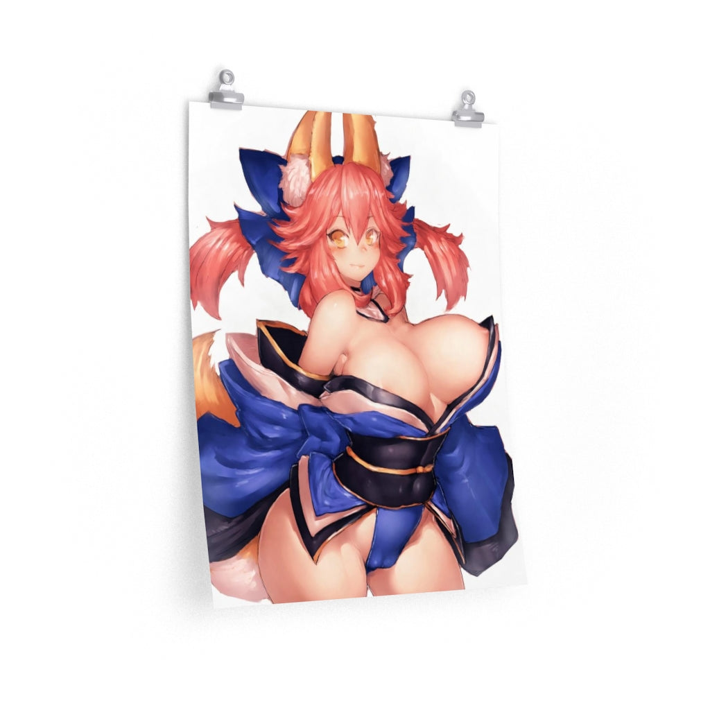 Tamamo No Mae Fate Grand Order Poster - Lewd Premium Matte Vertical Poster - Adult Wall Art