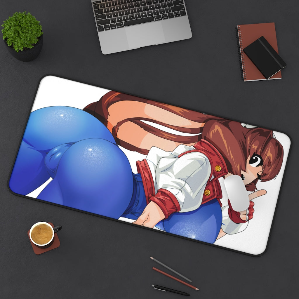 Big Butt Makihara Arina Waku Waku 7 Desk Mat - Non Slip Mousepad