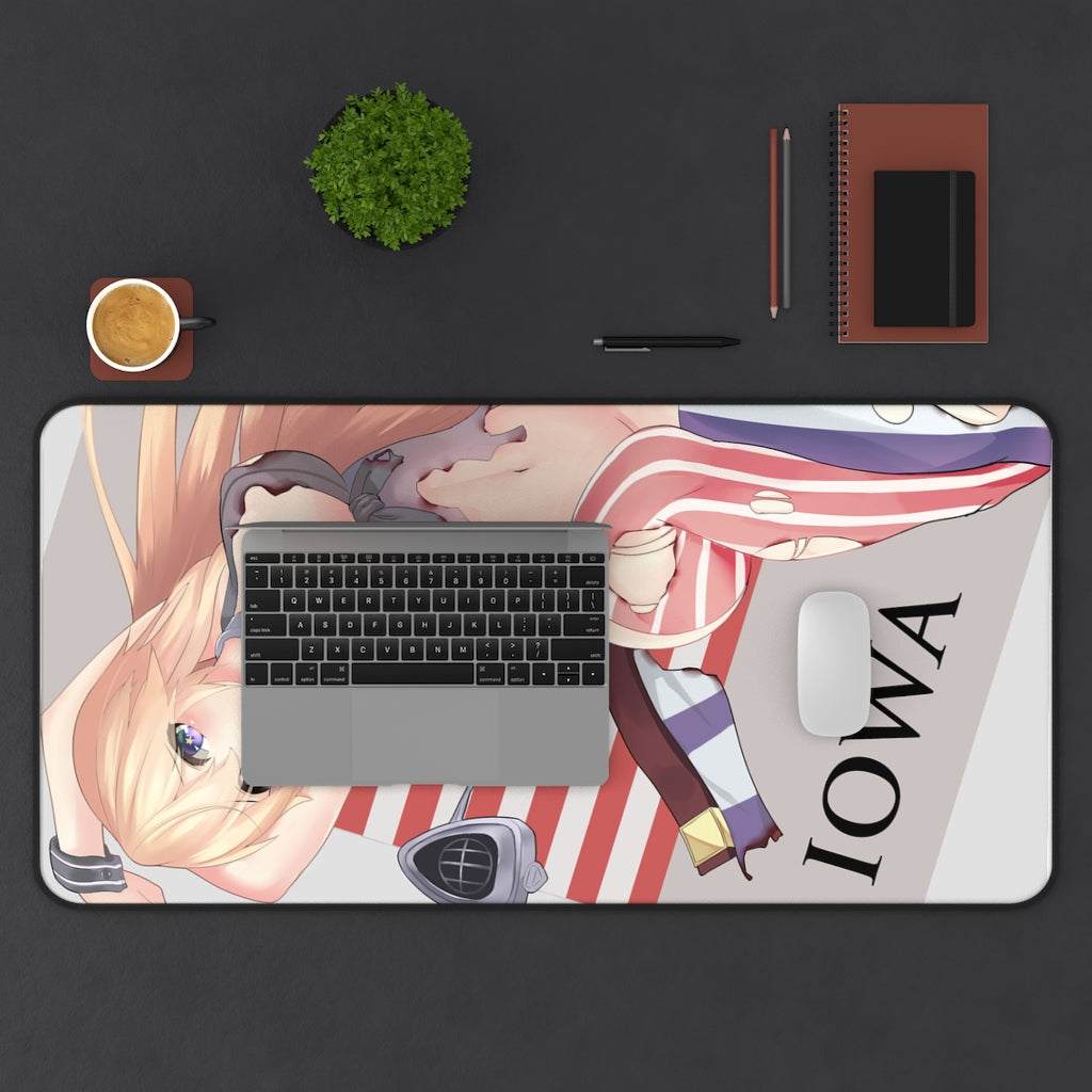 Kancolle Iowa Anime Mousepad - Kantai Collection Large Desk Mat - Kankore Ecchi Mouse Pad