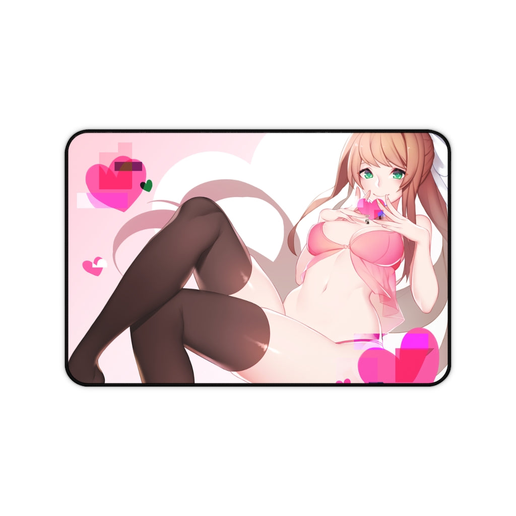 Doki Doki Literature Club Mousepad - Monika Lingerie Large Desk Mat - Ecchi DDLC Mouse Pad - MTG Playmat