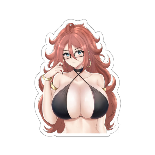 Android 21 Dragon Ball Big Bikini Tits Waterproof Sticker - Ecchi Vinyl Decal