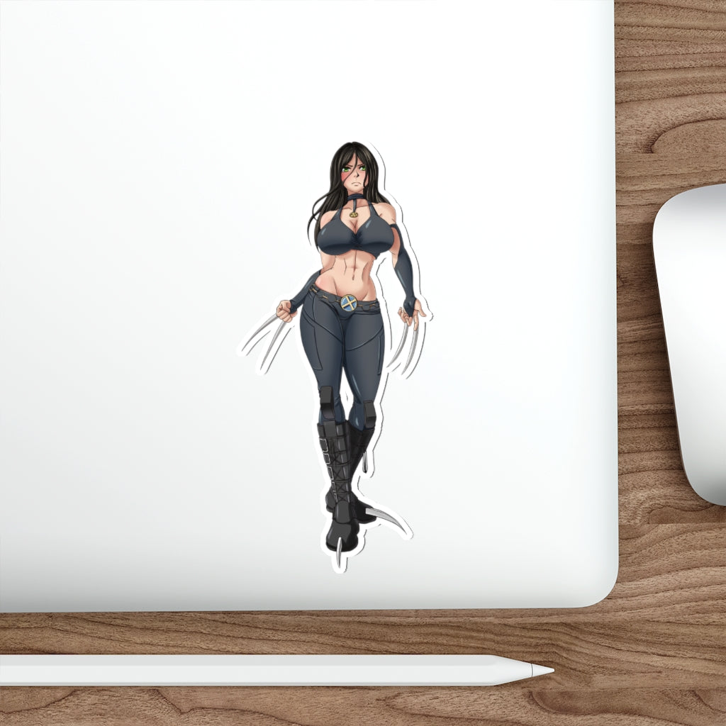 Big Boobs Laura X-23 Waterproof Sticker - Ecchi Vinyl Decal