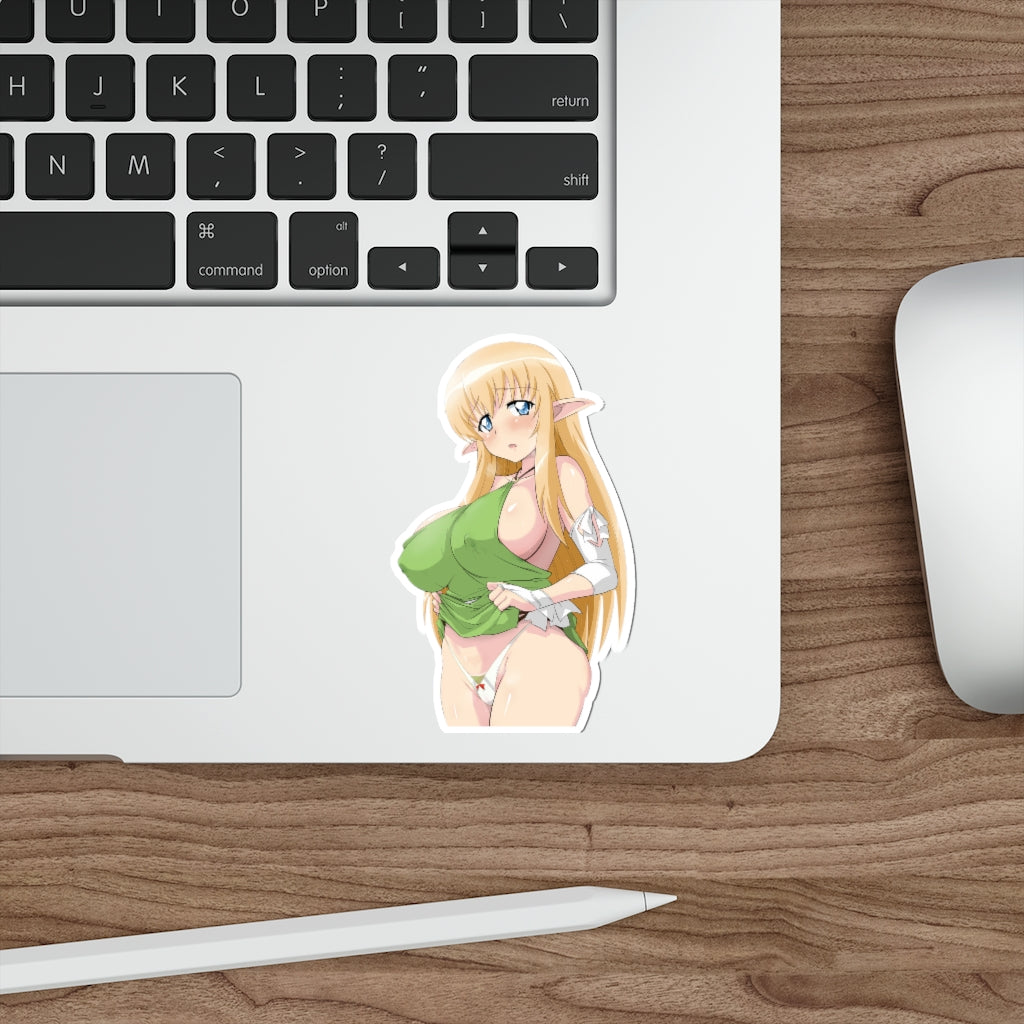 Topless Tiffania Westwood The Familiar of Zero Peeker Waterproof Sticker - Ecchi Vinyl Decal