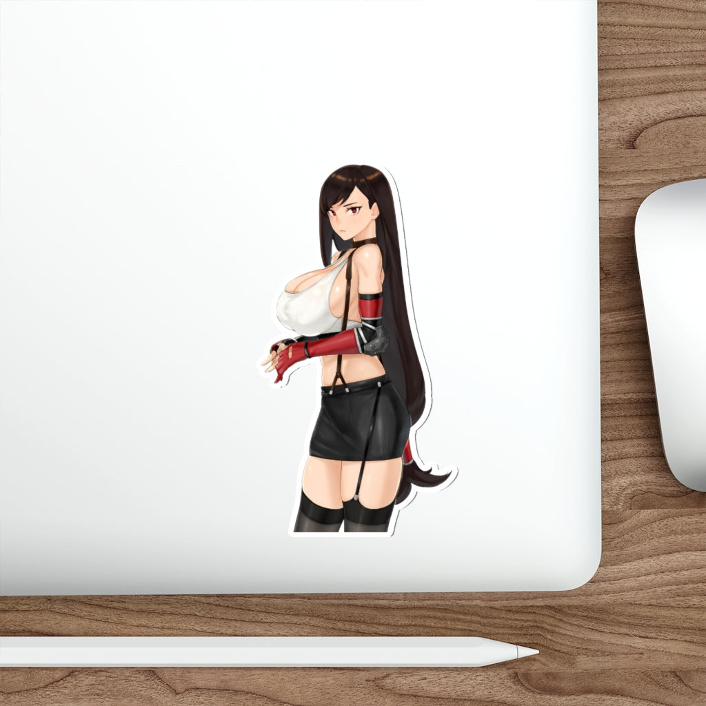 Busty Tifa Lockhart Final Fantasy 7 Remake Waterproof Sticker - Ecchi Vinyl Decal