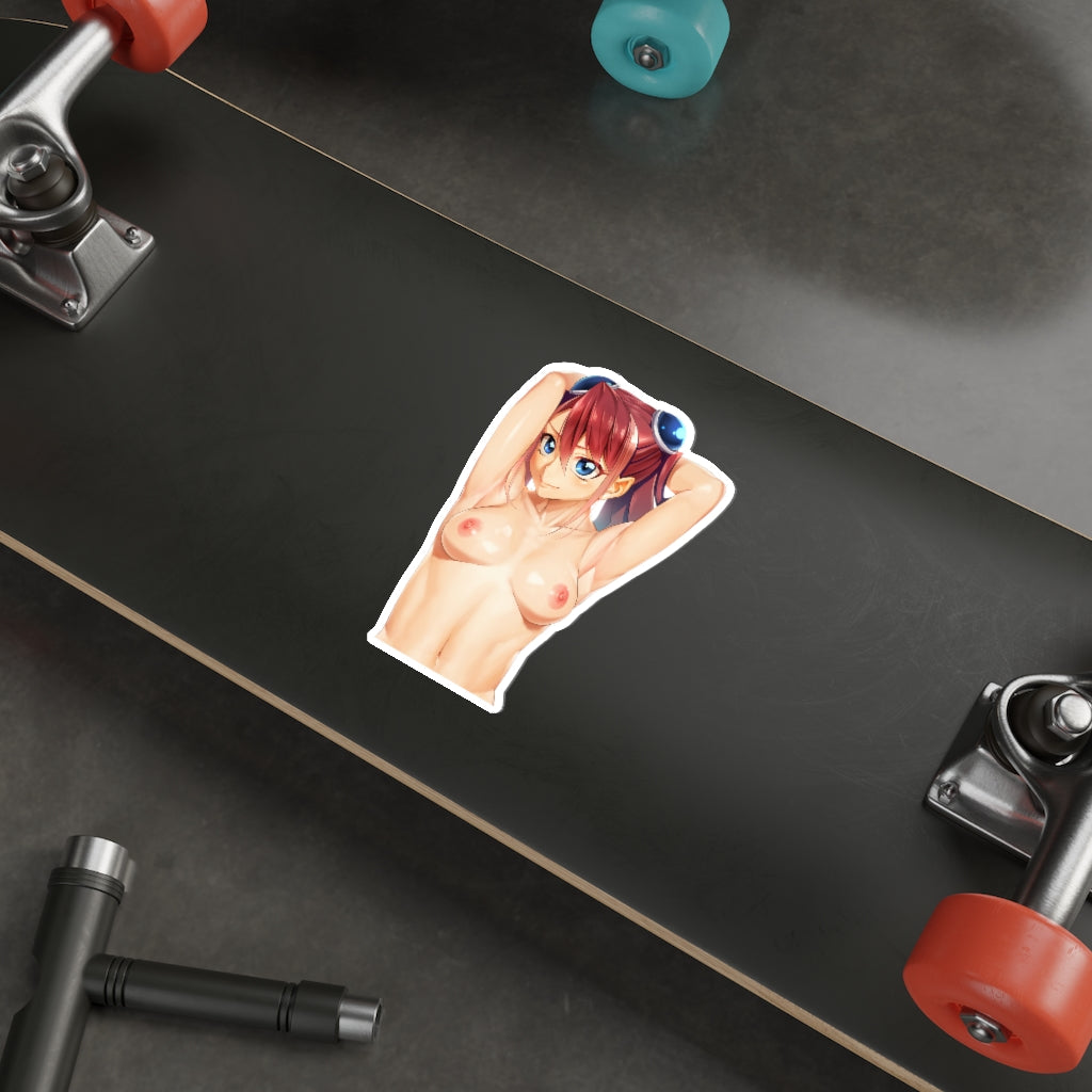 Topless Hiiragi Yuzu YuGiOh Waterproof Sticker - Ecchi Vinyl Decal