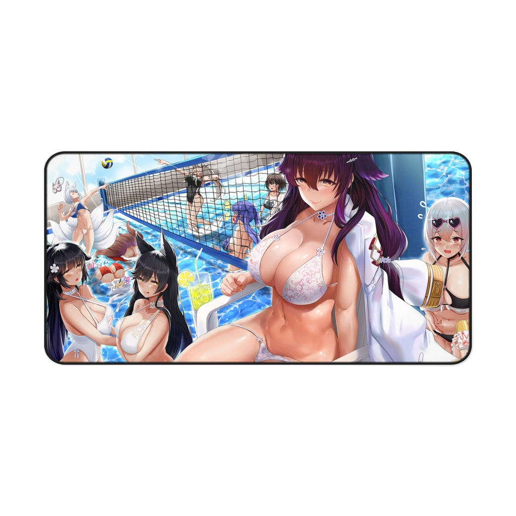 Large Anime Ecchi Desk Mat | Waterpolo Azur Lane Waifus | Big Gaming Mousepad - MTG Playmat