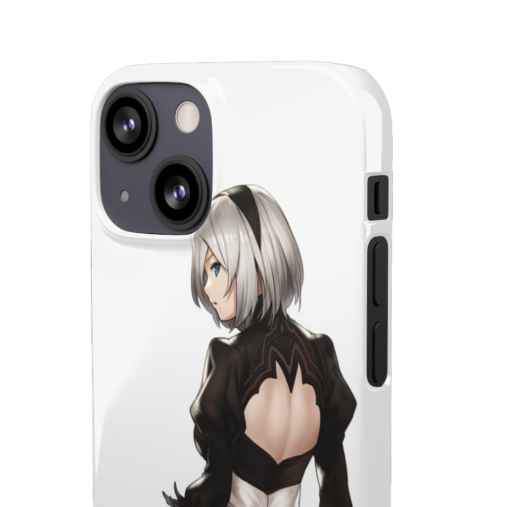 2B Anime Phone Case - Nier Automata Kawaii Aesthetic Snap Case