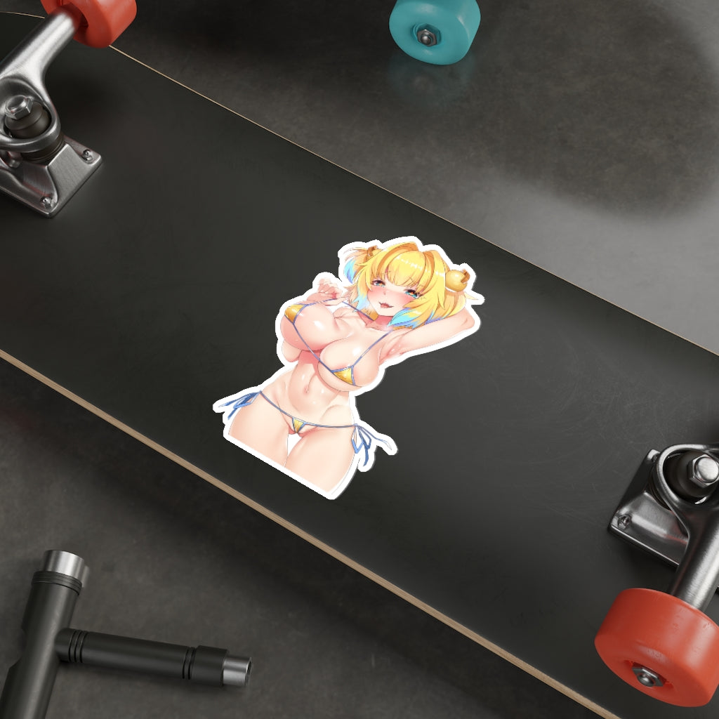 Sexy Bikini Pine Bomber Girl Bomberman Waterproof Sticker - Ecchi Vinyl Decal