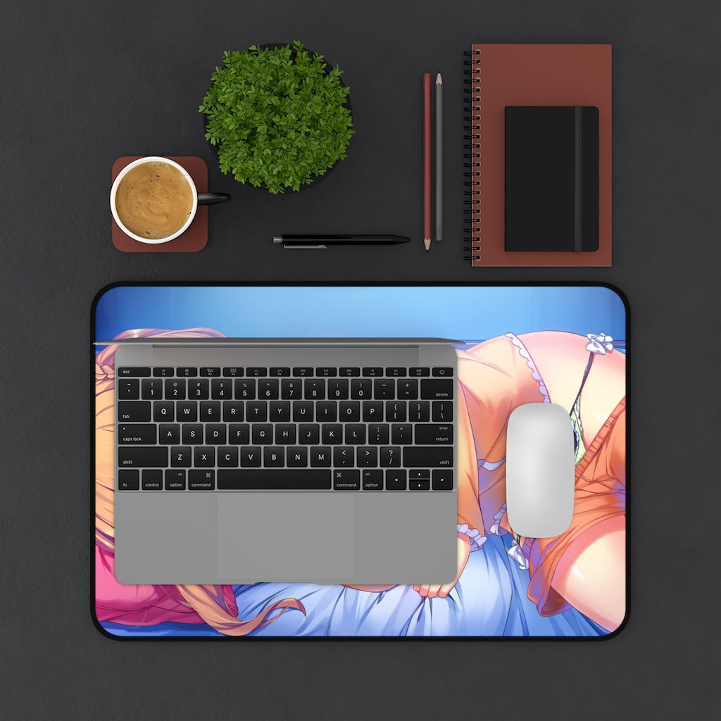 Under One Wing Sexy Mousepad - Sasaki Kazusa Big Nude Boobs Anime Desk Mat - Gaming Playmat