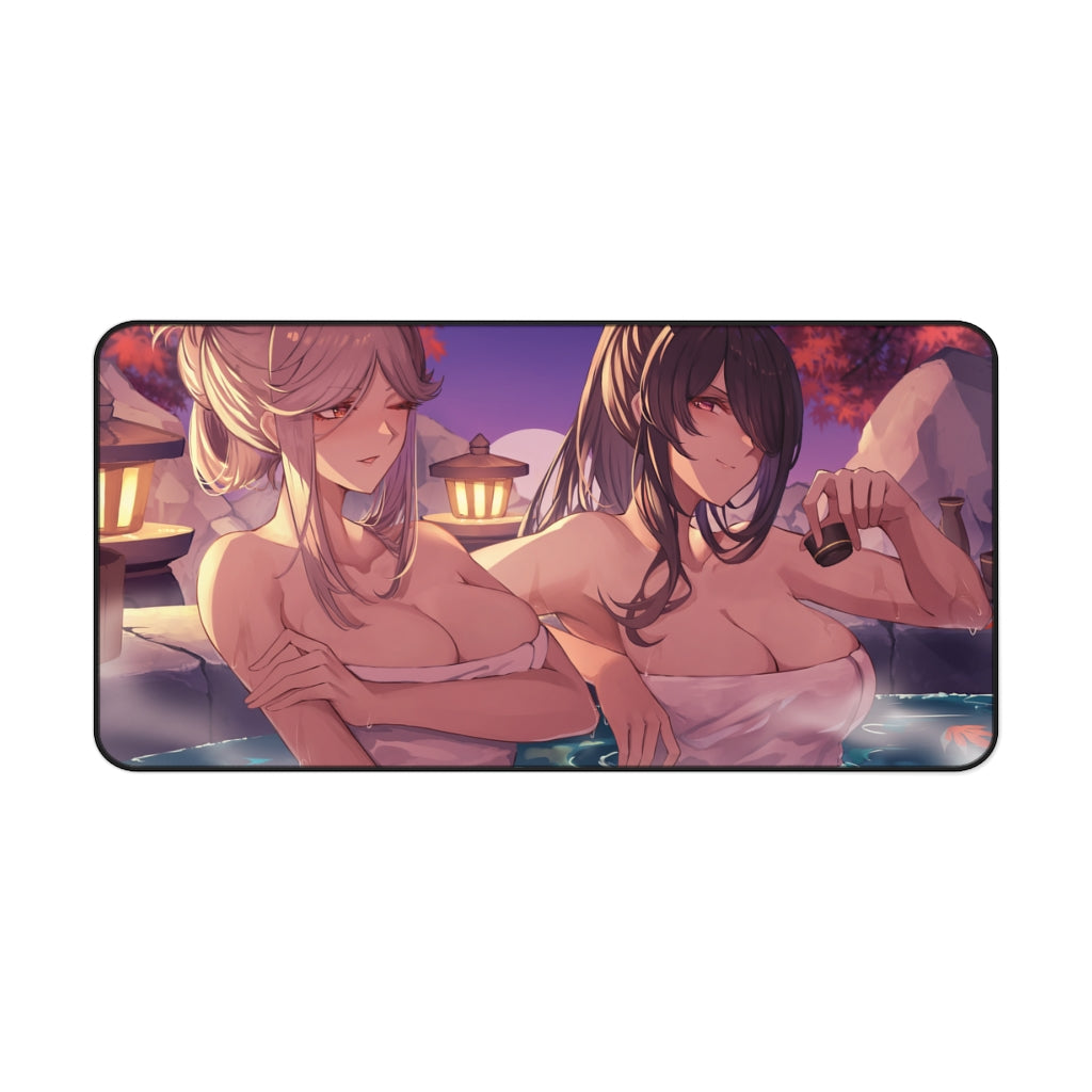 Genshin Impact Mousepad - Onsen Beidou And Ningguang Large Desk Mat - Mouse Pad - Ecchi MTG Playmat