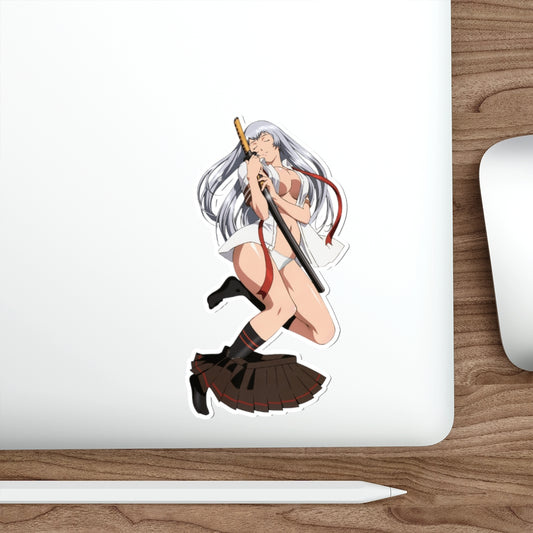 Ikkitousen Undressed Sexy Shiryuu Waterproof Sticker - Ecchi Vinyl Decal