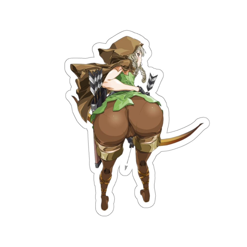 Big Elf Butt Dragon's Crown Waterproof Sticker - Ecchi Vinyl Decal