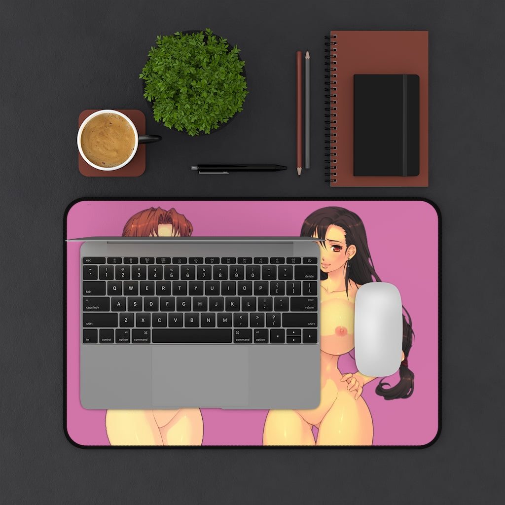 Final Fantasy 7 Nude Aerith and Tifa Desk Mat - Non Slip Mousepad