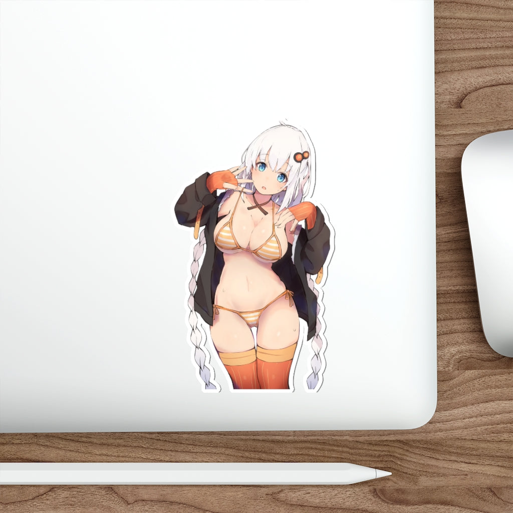 Sexy Kizuna Akari Vocaloid Voiceroid Waterproof Sticker - Ecchi Vinyl Decal