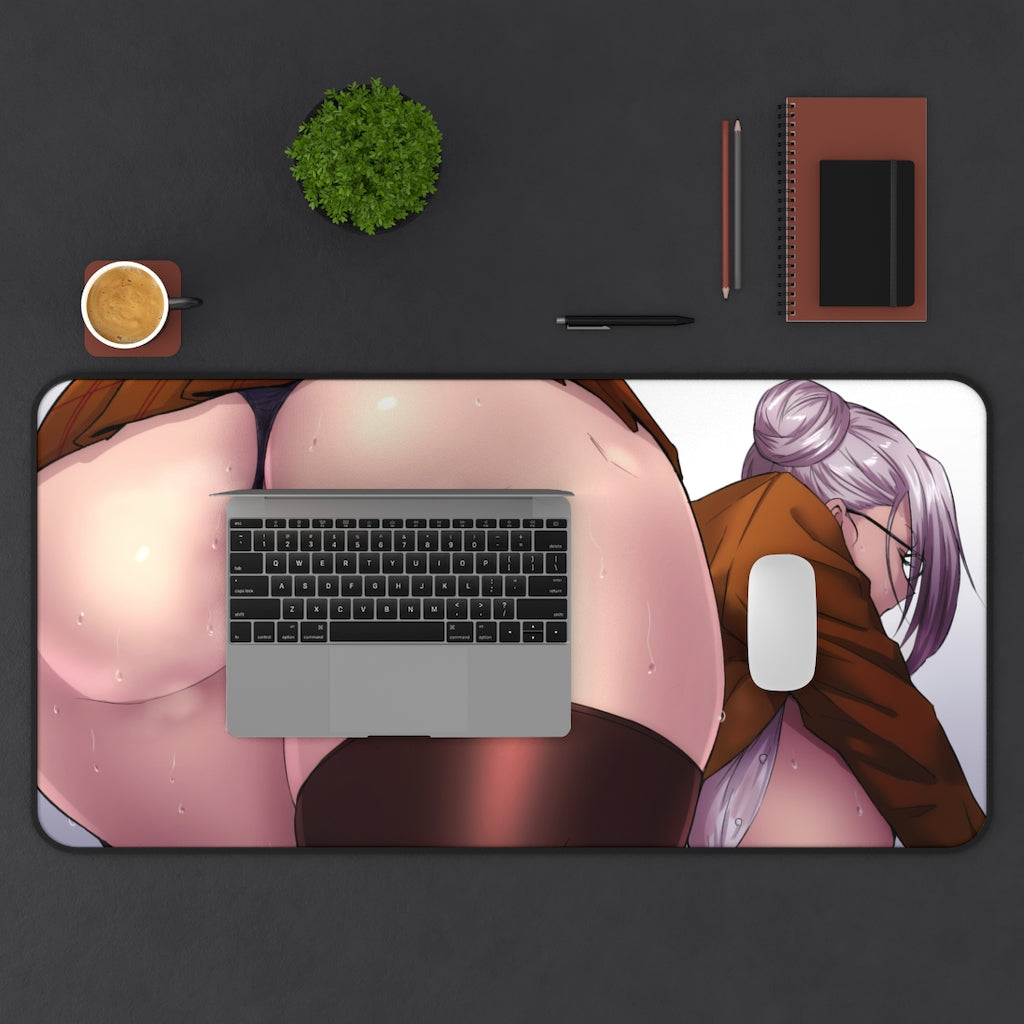 Thick Butt Shiraki Meiko Prison School Desk Mat - Lewd Mousepad - Sexy Anime Girl Playmat