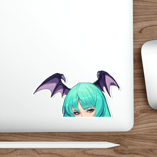 Morrigan Peeker - Autocollant imperméable Anime Peeker - Autocollant en vinyle Ecchi