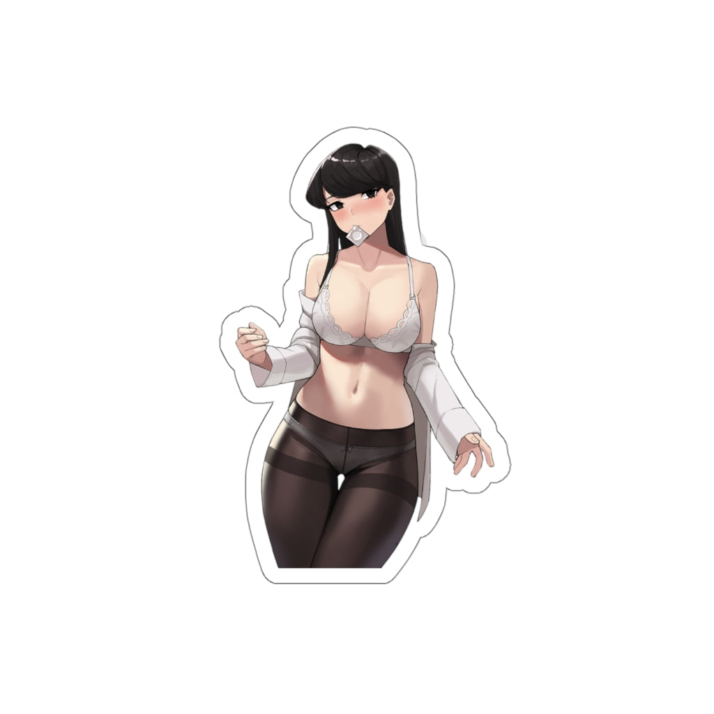 Thick Boobs Komi Shouko Waterproof Sticker - Ecchi Vinyl Decal