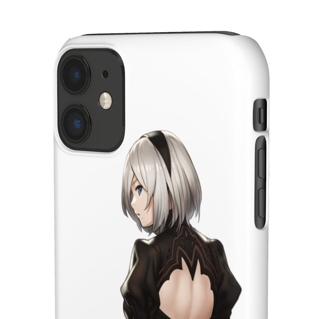 2B Anime Phone Case - Nier Automata Kawaii Aesthetic Snap Case