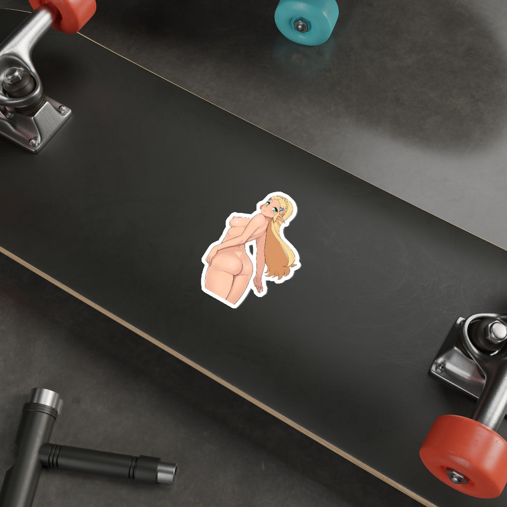 Nude Princess Zelda Waterproof Sticker - Ecchi Vinyl Decal