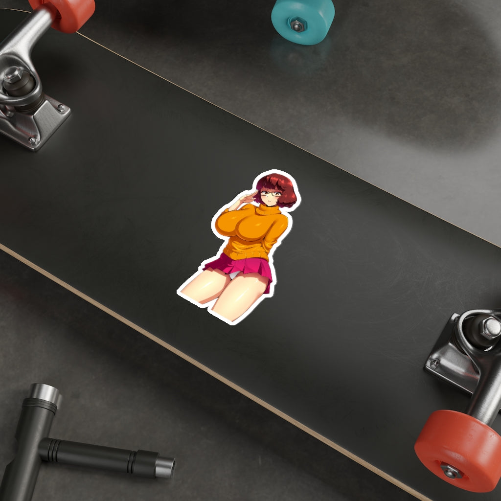 Big Boobs Velma Scooby Doo Waterproof Sticker - Ecchi Vinyl Decal