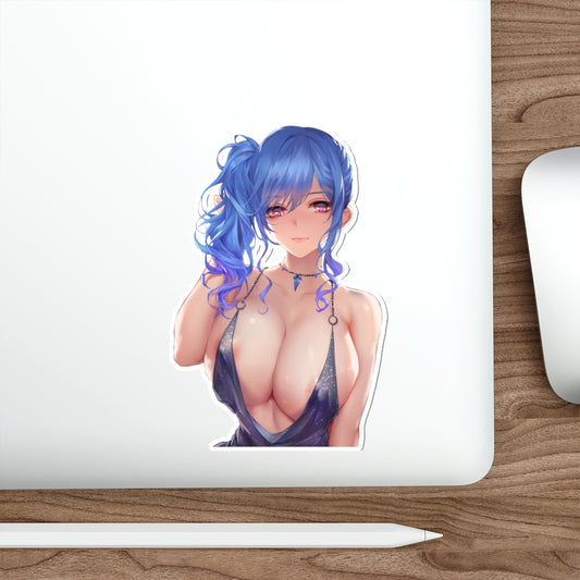 Azur Lane Huge Boobs St Louis Cocktail Dress Ecchi Vinyl Decal Waterproof Sticker - Ecchi Vinyl Decal