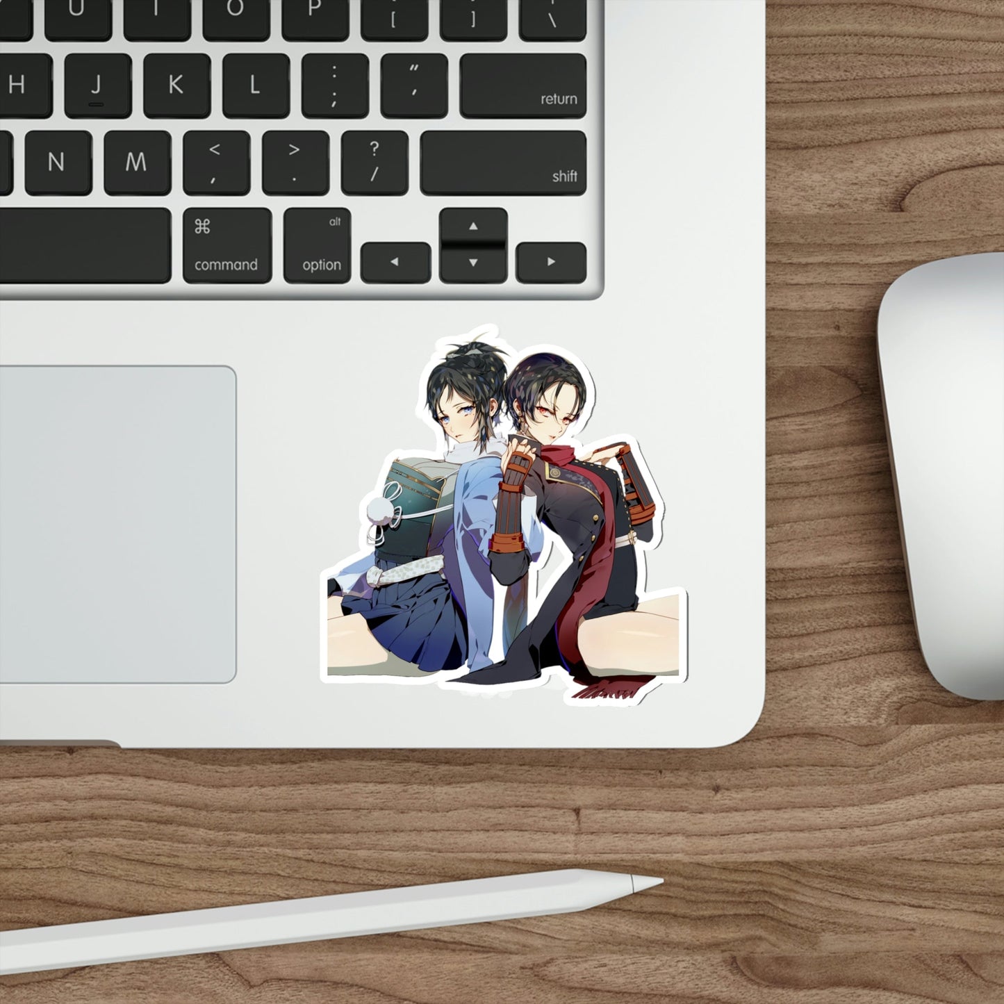 Touken Ranbu Sexy Waifus Kiyomitsu and Yasusada Waterproof Sticker - Weatherproof Vinyl Car Decal