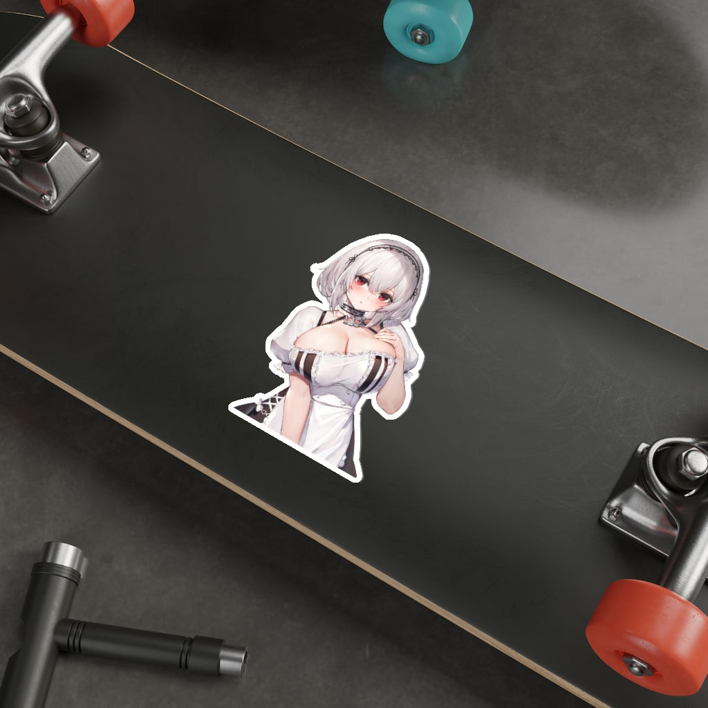 Azur Lane Waterproof Sticker - Big Boobs Maid Sirius Ecchi Vinyl Decal