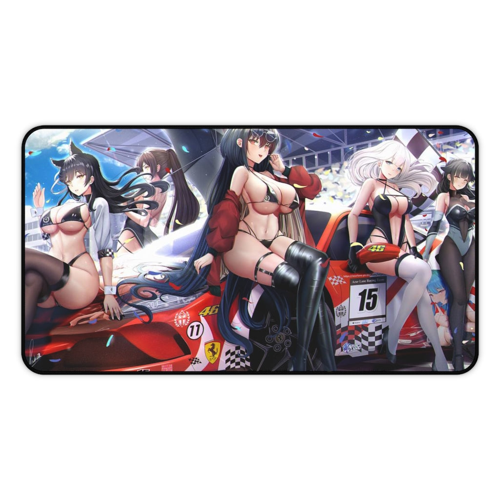 Large Anime Ecchi Desk Mat | Pit Babes | Grid Girls | Big Gaming Mousepad - MTG Playmat