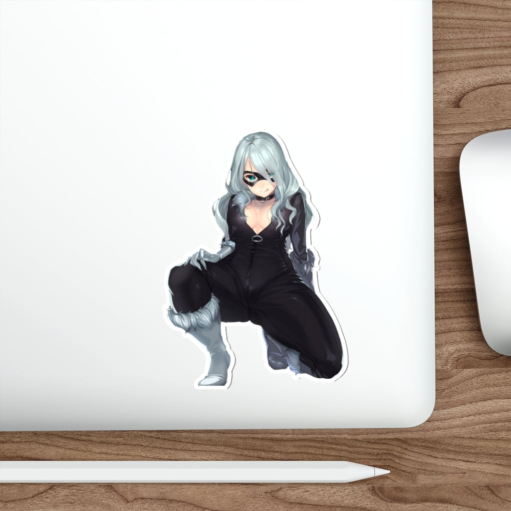 Black Cat Waterproof Sticker - Ecchi Vinyl Decal