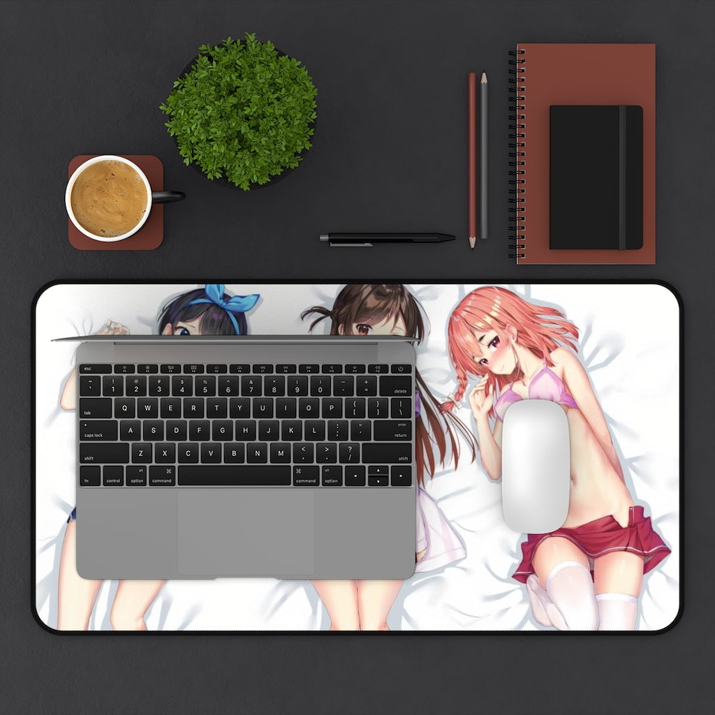 Rent A Girlfriend Sexy Waifus Desk Mat - Non Slip Mousepad