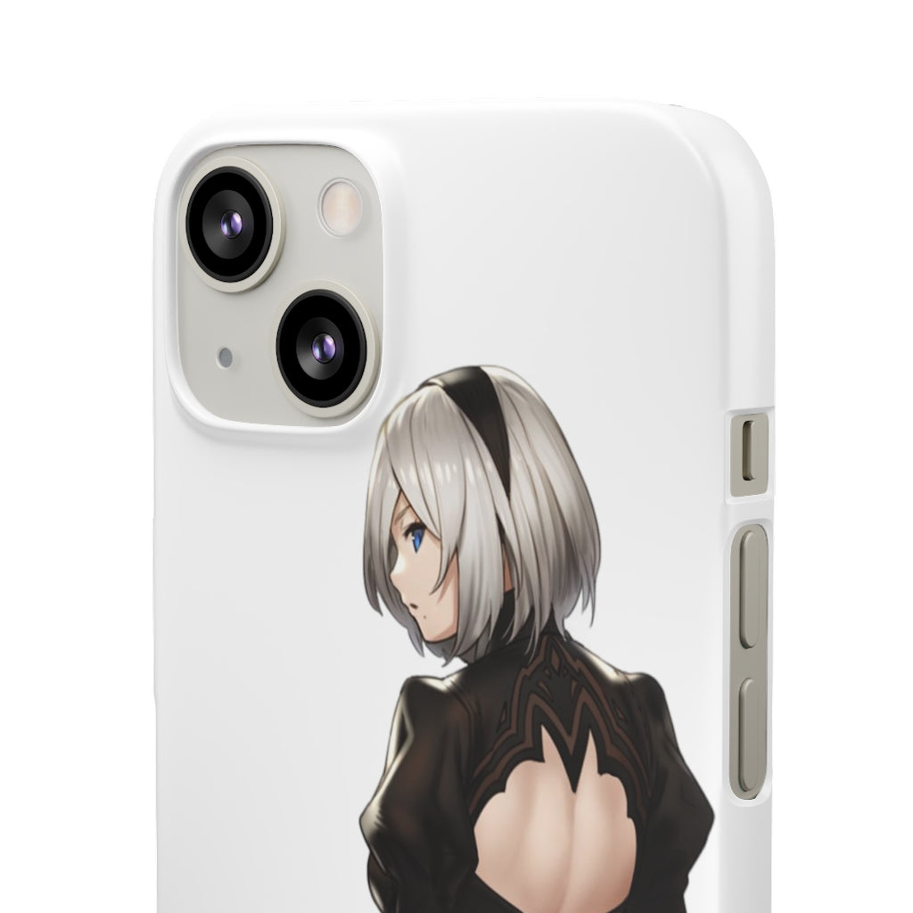 2B Anime Phone Case - Nier Automata Kawaii Aesthetic Snap Case