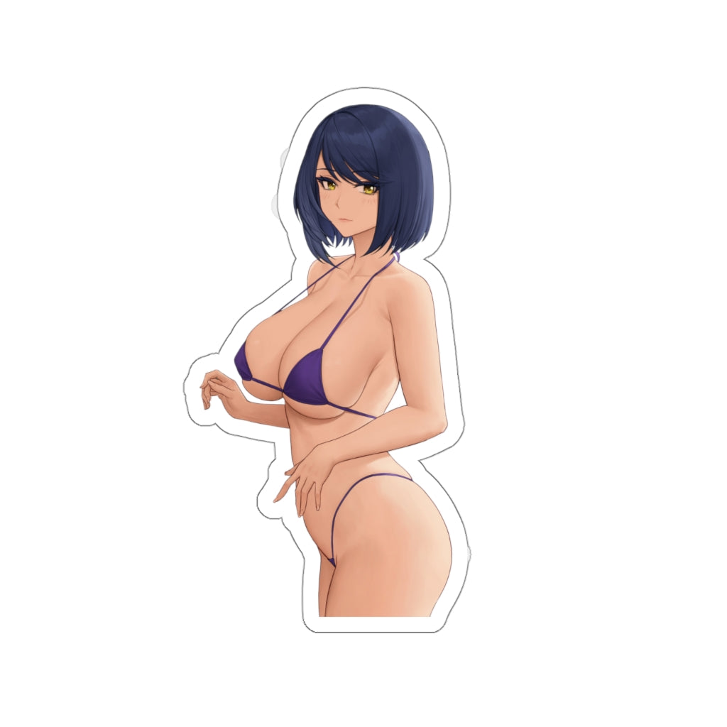 Sexy Bikini Kujou Sara Genshin Impact Waterproof Sticker - Ecchi Vinyl Decal