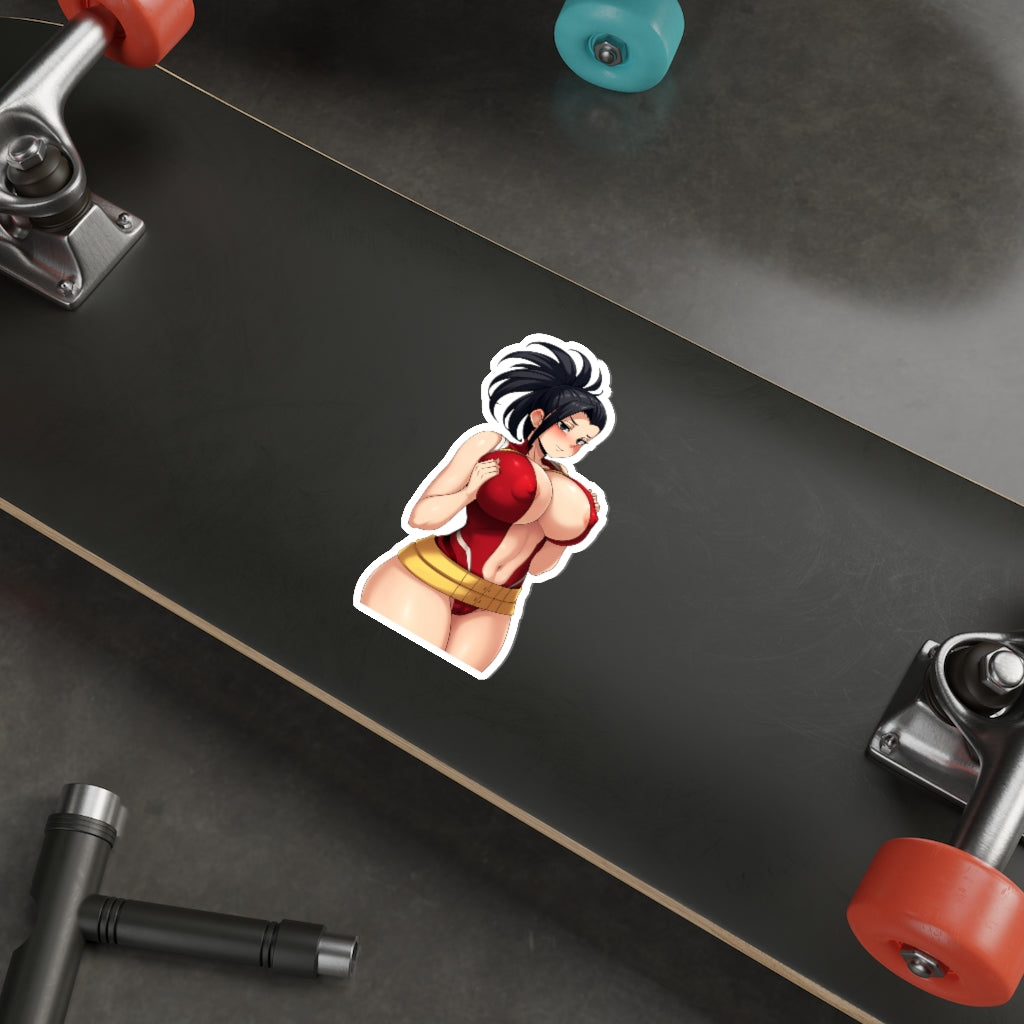 Momo Big Boobs Waterproof Sticker - Ecchi Anime My Hero Academia Vinyl Car Decal