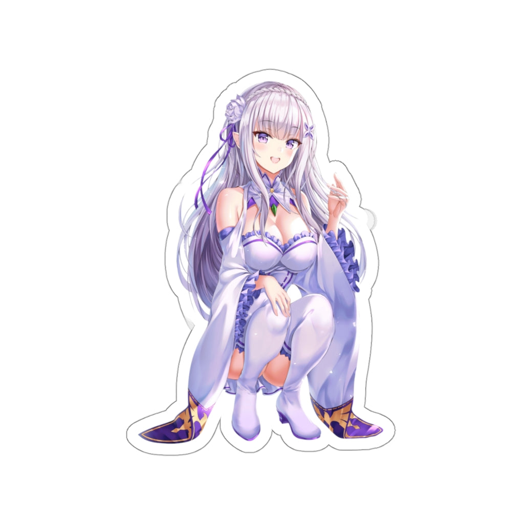 Re Zero Emilia Sexy Princess Waterproof Sticker - Ecchi Vinyl Decal