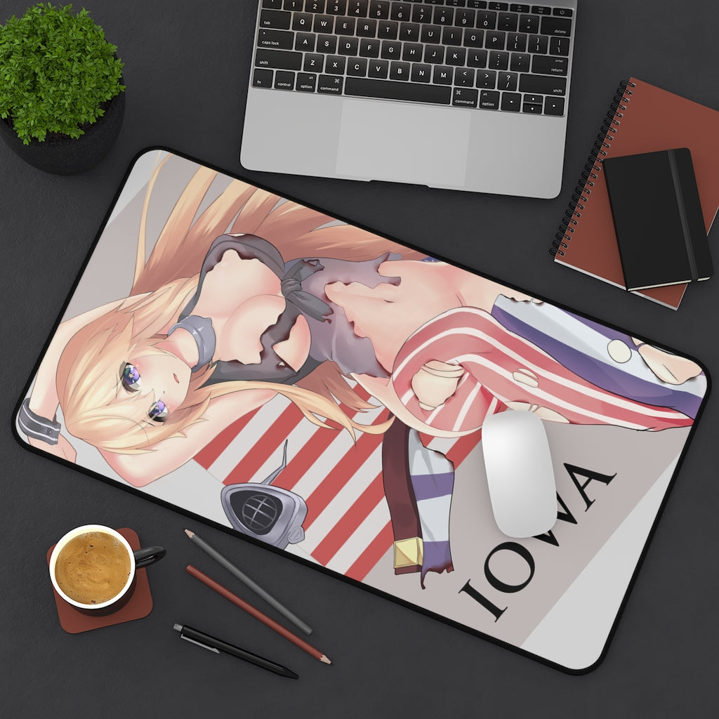 Kancolle Iowa Anime Mousepad - Kantai Collection Large Desk Mat - Kankore Ecchi Mouse Pad