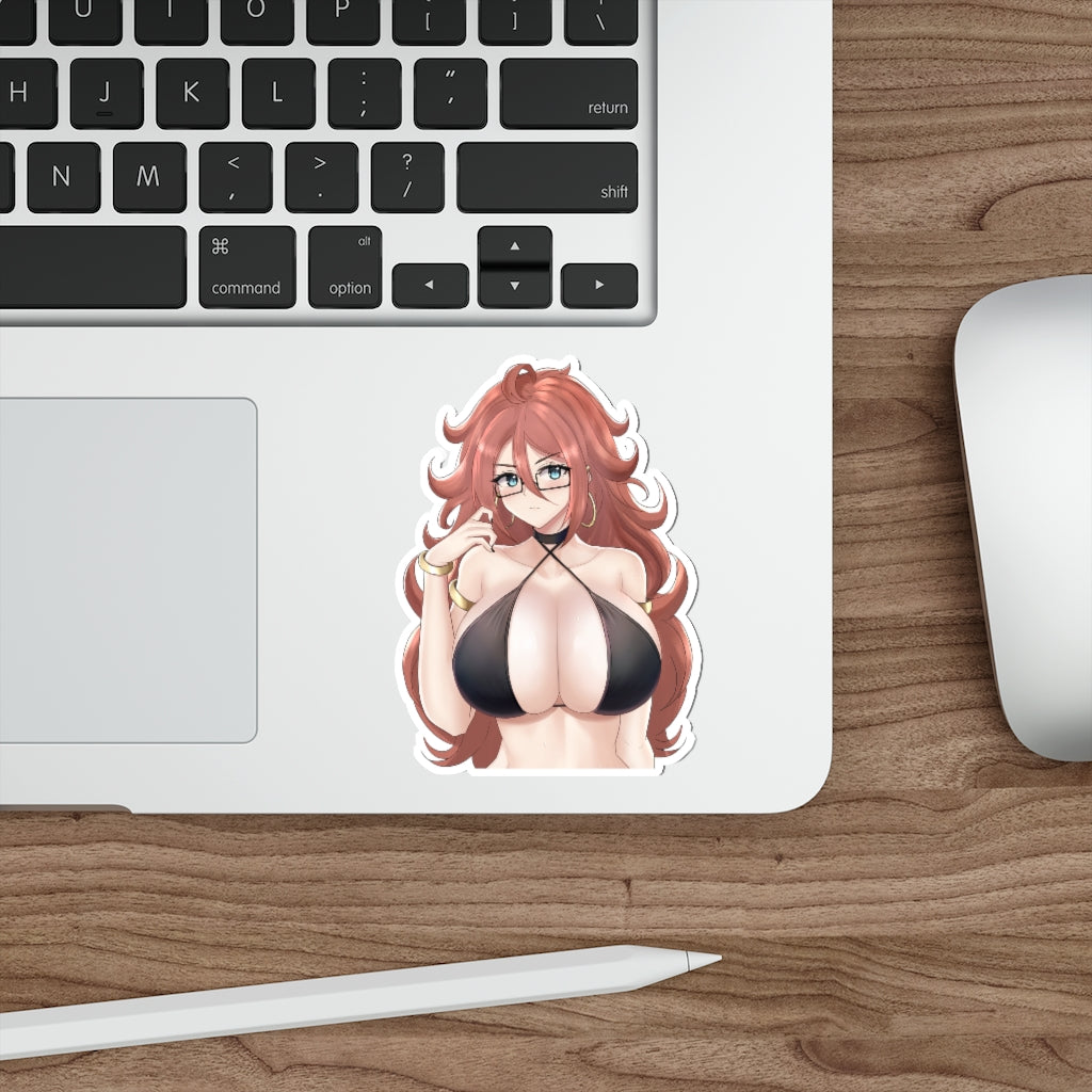 Android 21 Dragon Ball Big Bikini Tits Waterproof Sticker - Ecchi Vinyl Decal