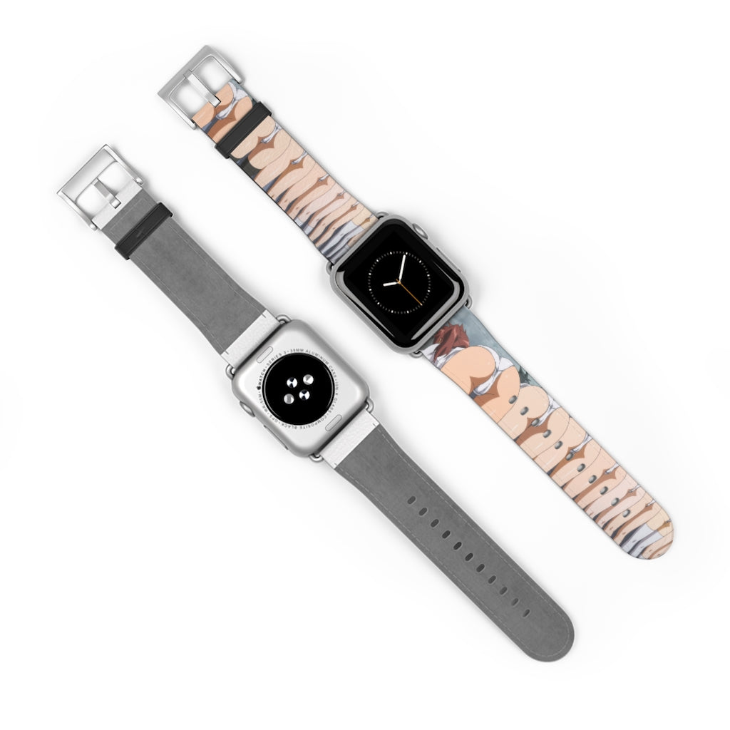 Apple Watch Band 38 mm and 42 mm - Pantsu Butts Lewd Leather Apple Watch Band