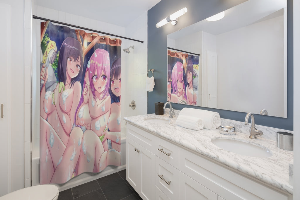 Sexy Shower Curtain - Onsen Hentaii Bathroom Decor