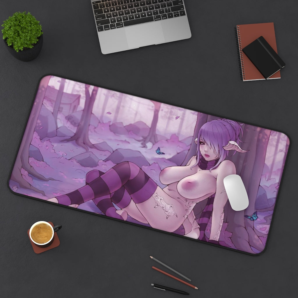 Thick Nude Avatar Final Fantasy 14 Desk Mat - Non Slip Mousepad