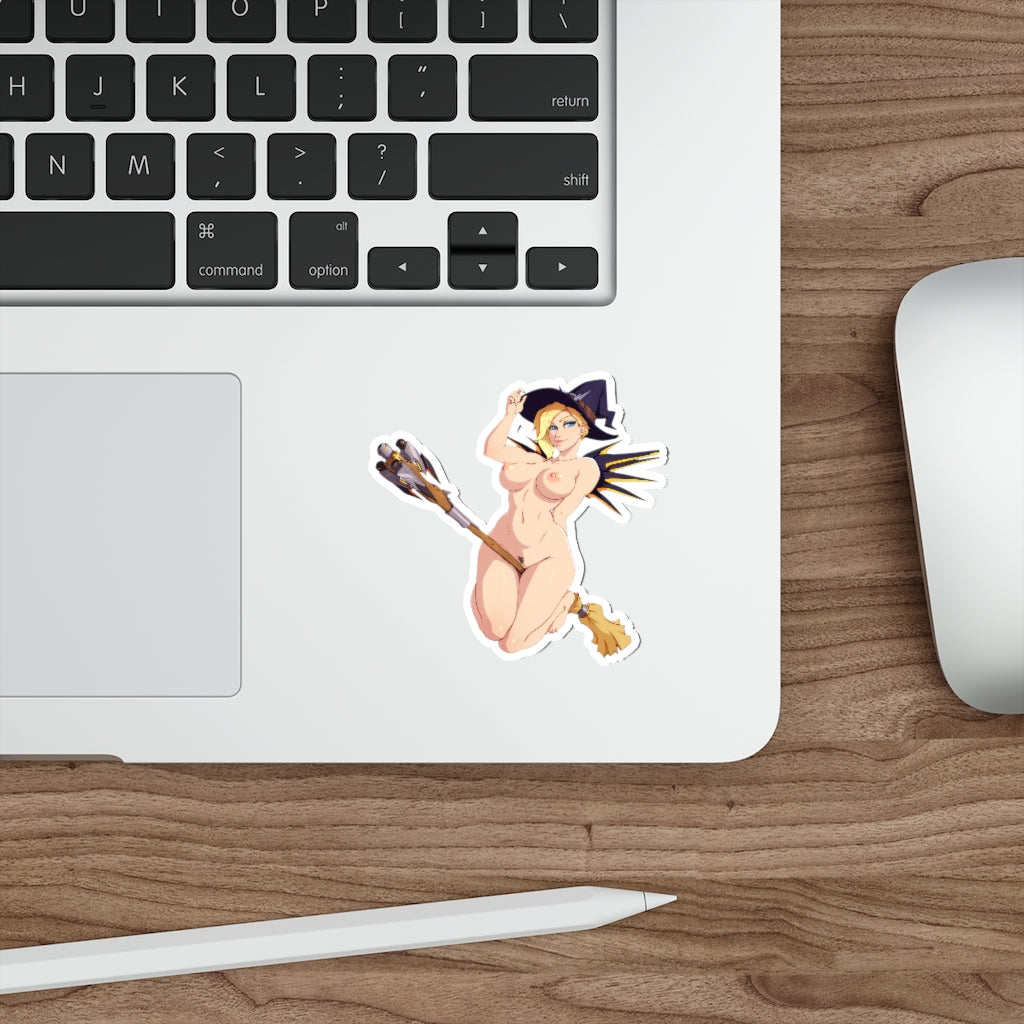 Hentai Overwatch Nude Witch Mercy Waterproof Sticker Decal