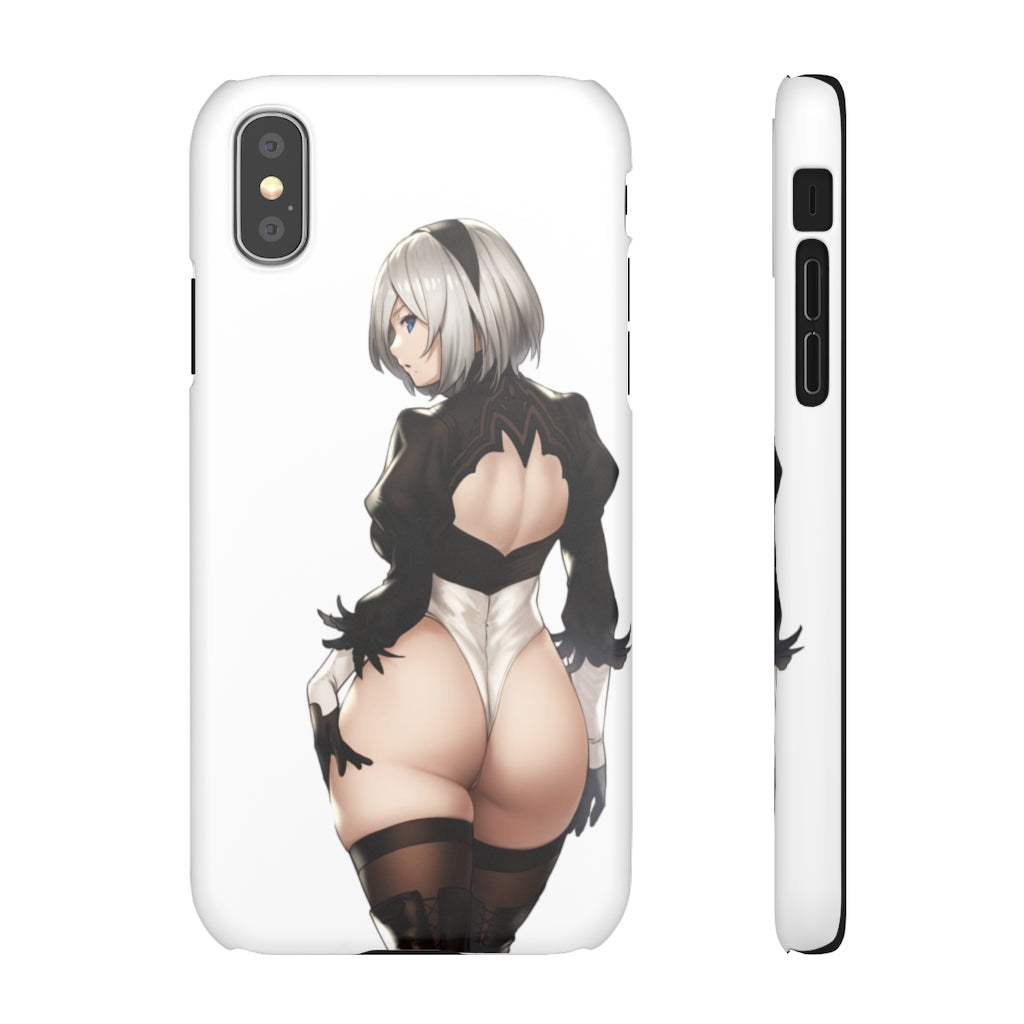 2B Anime Phone Case - Nier Automata Kawaii Aesthetic Snap Case