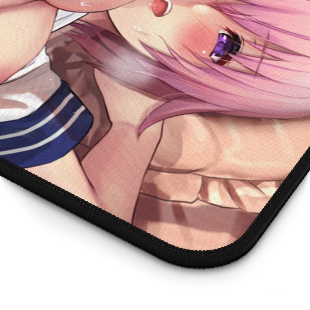 Fate Grand Order Mash Kyrielight Nude Tits Desk Mat - Non Slip Mousepad