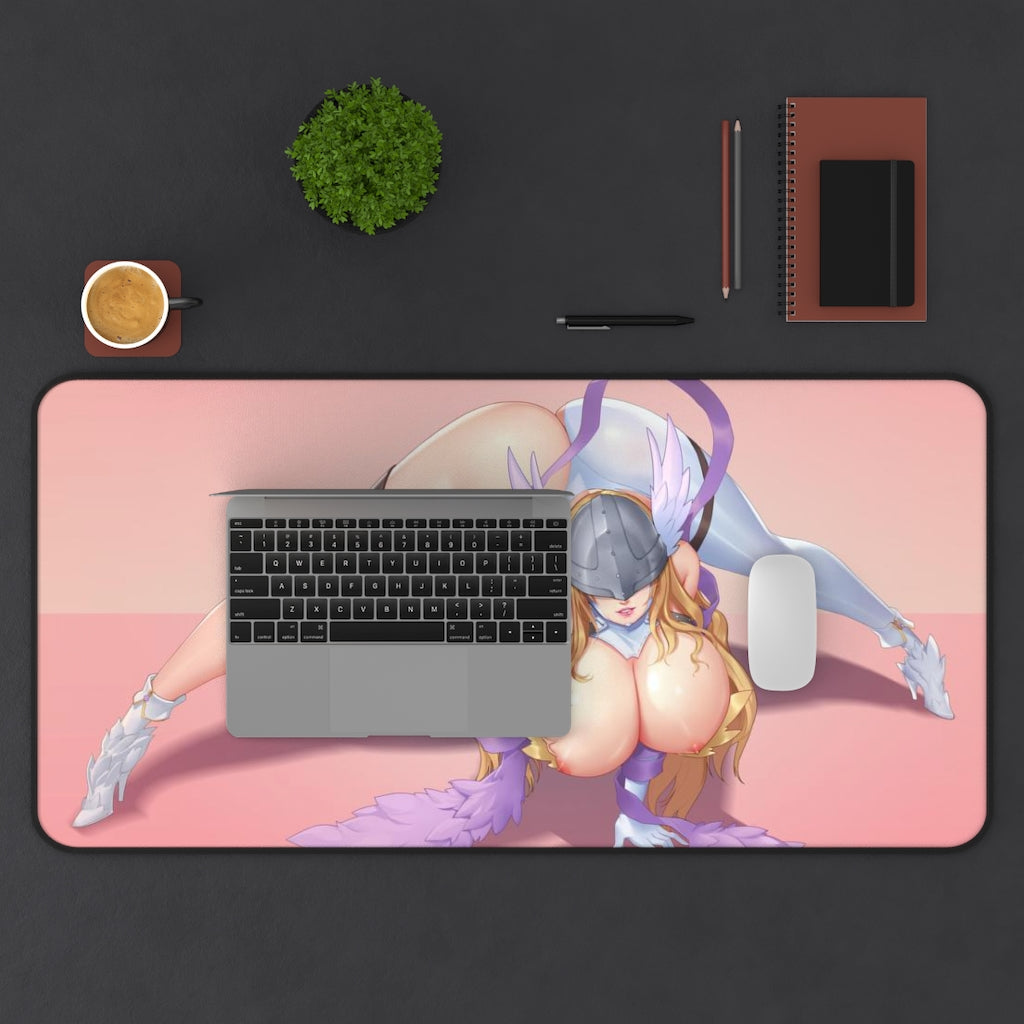 Digimon Ecchi Mousepad - Thick Angewomon Playmat - Large Desk Mat