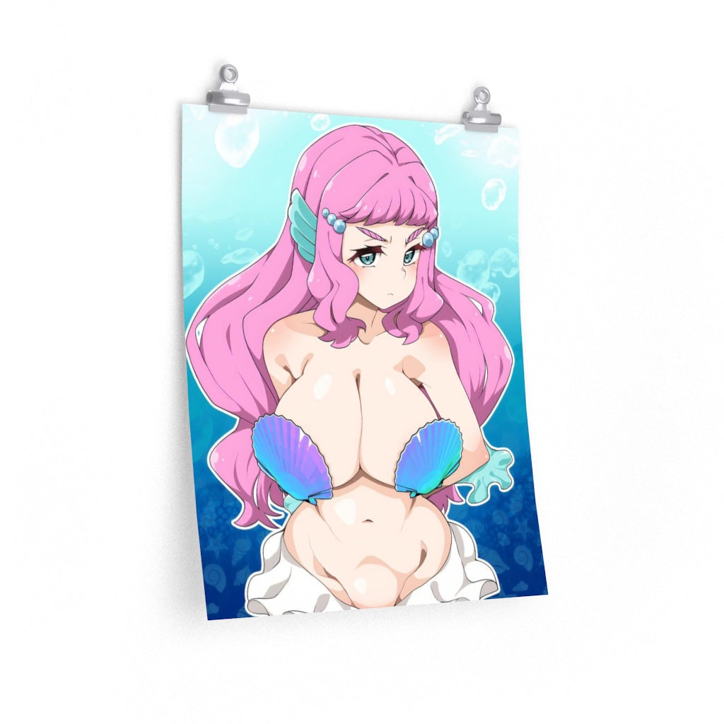 Laura La Mer Gros seins Pretty Cure Ecchi Poster - Lewd Premium Matte Vertical Poster - Art mural pour adulte