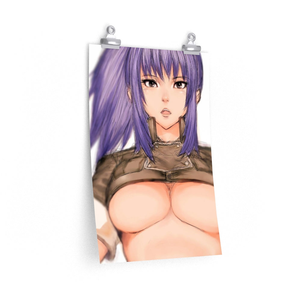 Underboobs Leona Heidern The King Of Fighters Poster - Lewd Premium Matte Vertical Poster - Adult Wall Art