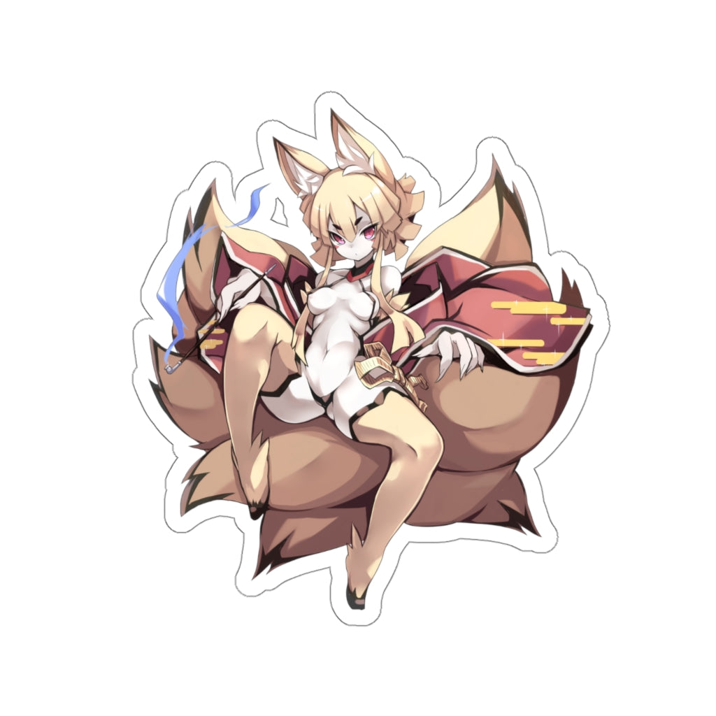 Sexy Nine Tails Kitsune Disgaea Ecchi Vinyl Decal Waterproof Sticker - Ecchi Vinyl Decal