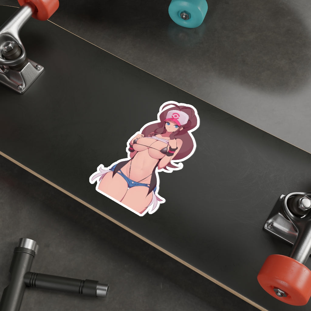 Big Boobs Hilda Pokemon Waterproof Sticker - Ecchi Vinyl Decal